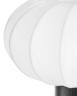 Online Beliani Lampada da tavolo ABENS Legno Nero Bianco Nero