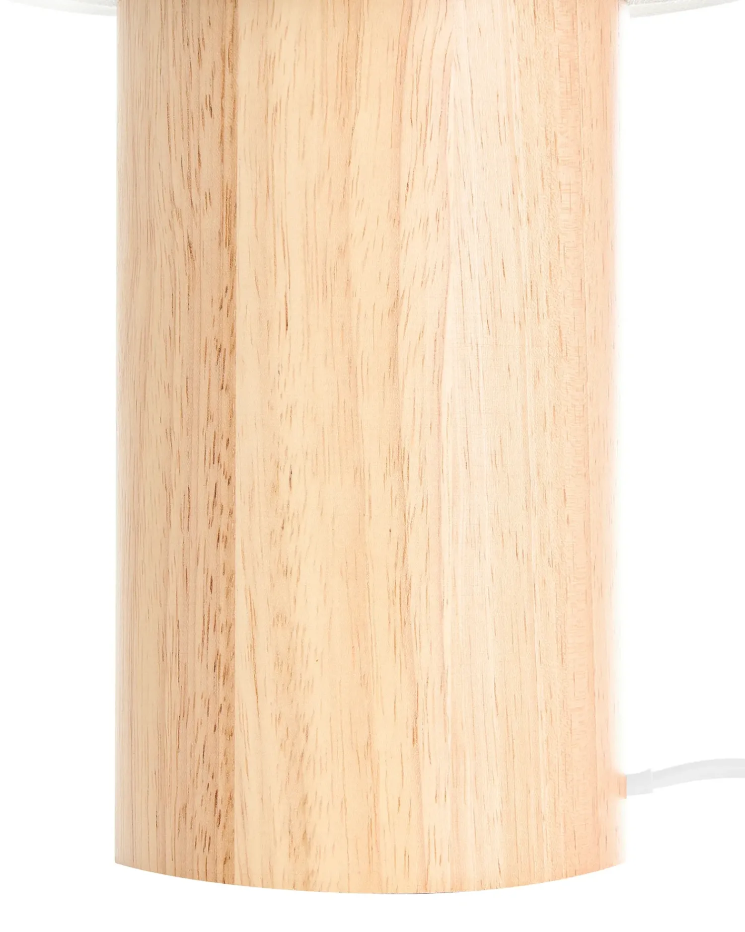 Outlet Beliani Lampada da tavolo ABENS Legno Marrone chiaro Bianco Marrone