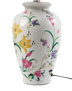 New Beliani Lampada da tavolo ACROSSO Porcellana Bianco Bianco Blu Giallo Rosa Verde