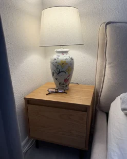 New Beliani Lampada da tavolo ACROSSO Porcellana Bianco Bianco Blu Giallo Rosa Verde