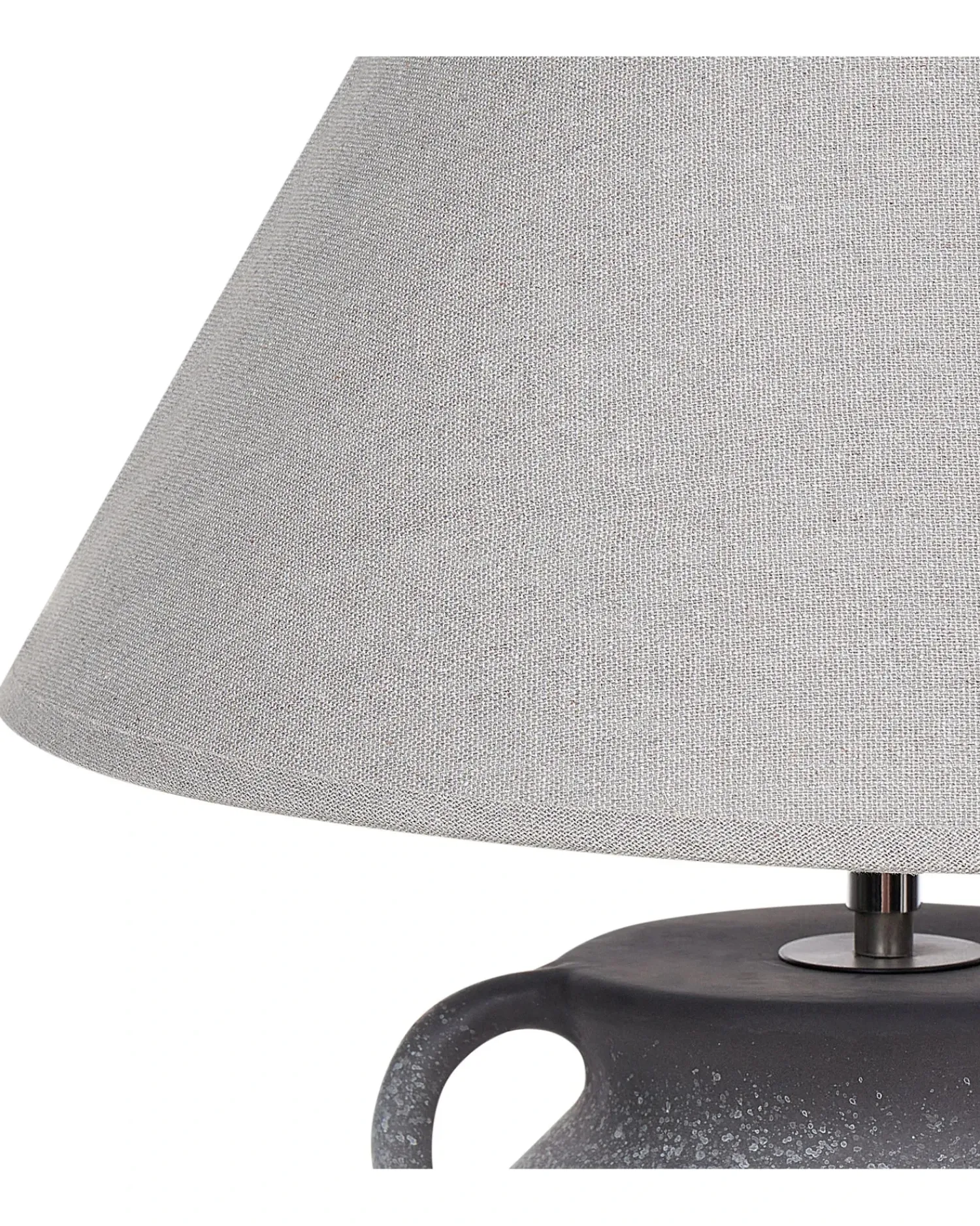 Sale Beliani Lampada da tavolo AGEFET Ceramica Grigio Beige Grigio