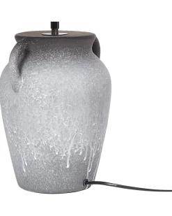 Sale Beliani Lampada da tavolo AGEFET Ceramica Grigio Beige Grigio