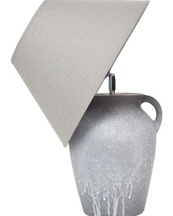 Sale Beliani Lampada da tavolo AGEFET Ceramica Grigio Beige Grigio