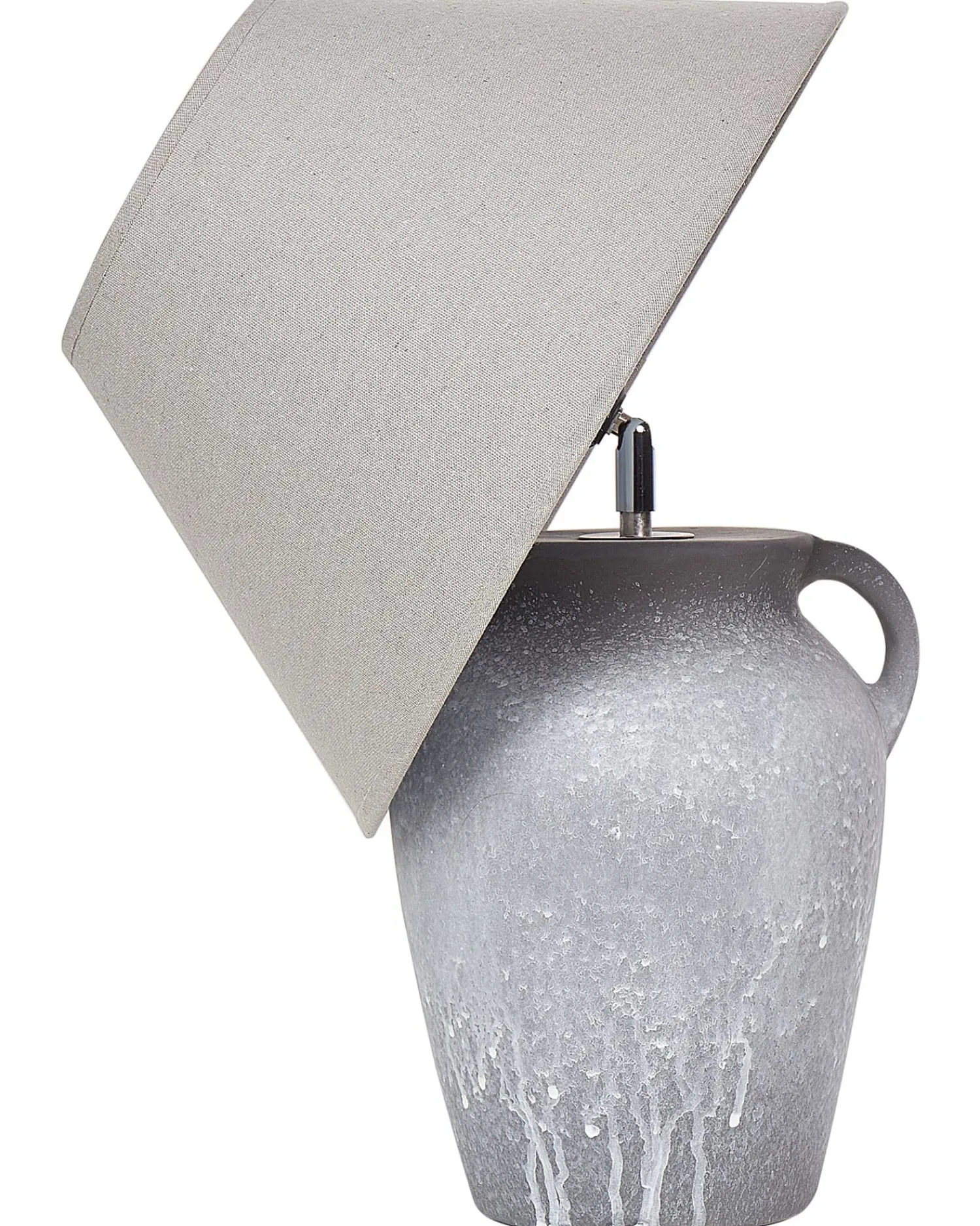 Sale Beliani Lampada da tavolo AGEFET Ceramica Grigio Beige Grigio