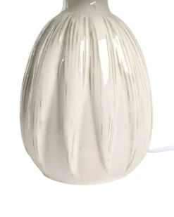Beliani Lampada da tavolo AGUAN Ceramica chiaro Beige