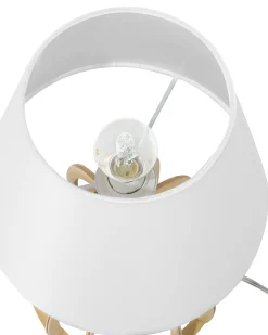 Hot Beliani Lampada da tavolo AGUEDA Marrone/Bianco Bianco Marrone
