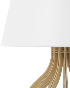 Hot Beliani Lampada da tavolo AGUEDA Marrone/Bianco Bianco Marrone