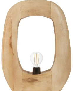 Online Beliani Lampada da tavolo AJAY Legno di mango chiaro Marrone