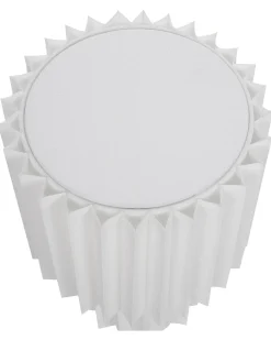 New Beliani Lampada da tavolo ALFEIOS Lino Bianco