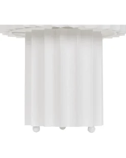 New Beliani Lampada da tavolo ALFEIOS Lino Bianco