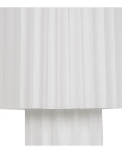New Beliani Lampada da tavolo ALFEIOS Lino Bianco