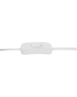 New Beliani Lampada da tavolo ALFEIOS Lino Bianco