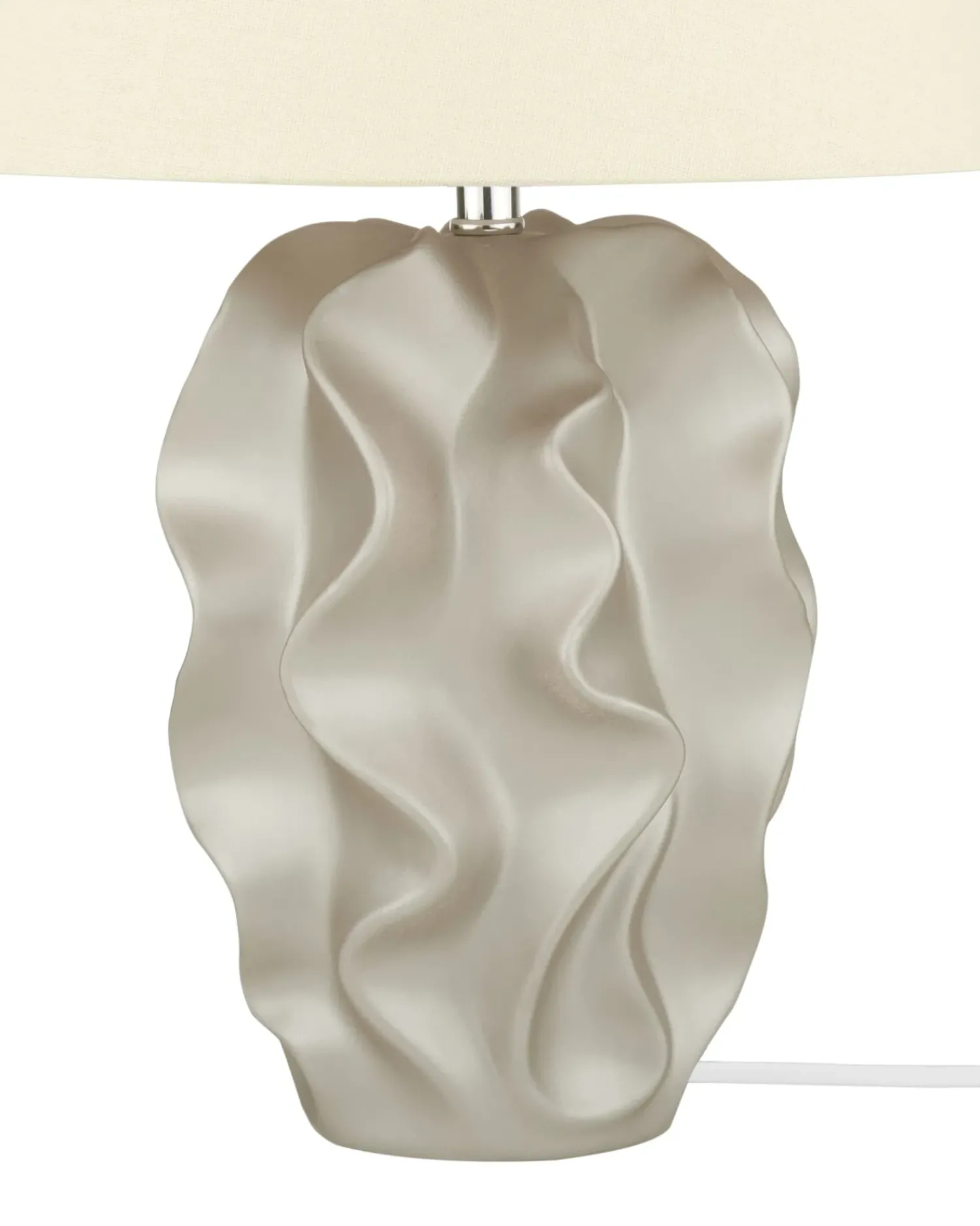 Online Beliani Lampada da tavolo ALLIKA Ceramica Oro Beige Oro