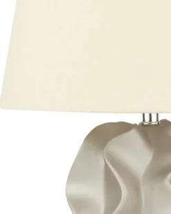 Online Beliani Lampada da tavolo ALLIKA Ceramica Oro Beige Oro