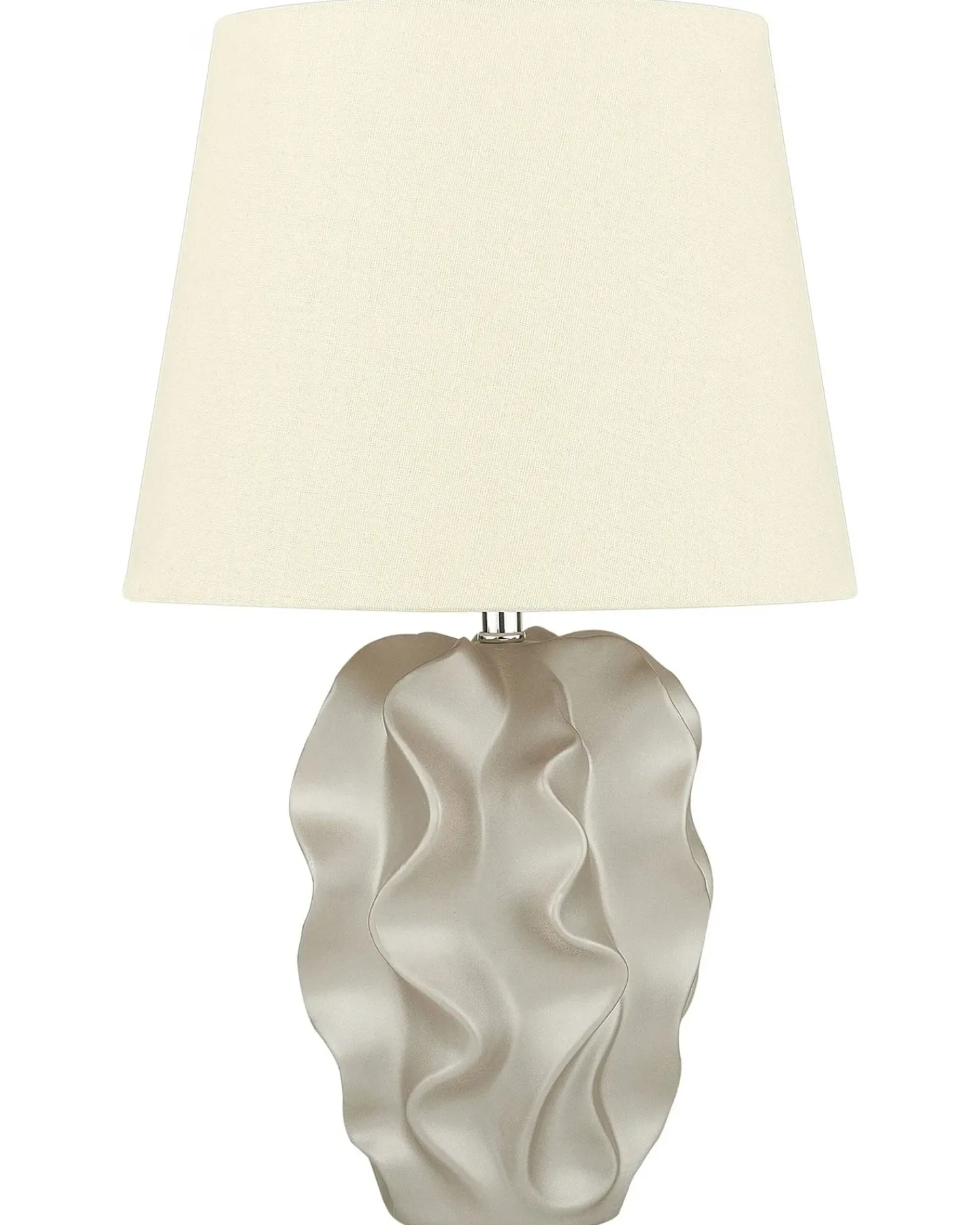Online Beliani Lampada da tavolo ALLIKA Ceramica Oro Beige Oro