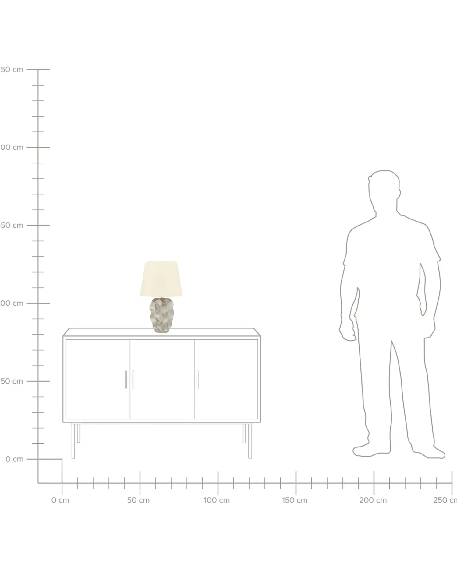 Online Beliani Lampada da tavolo ALLIKA Ceramica Oro Beige Oro