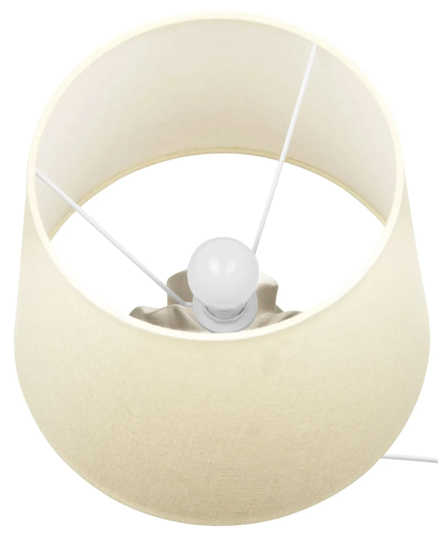 Online Beliani Lampada da tavolo ALLIKA Ceramica Oro Beige Oro