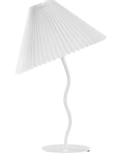 Outlet Beliani Lampada da tavolo ALWERO Metallo Bianco