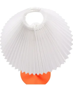 Sale Beliani Lampada da tavolo ALWERO Metallo Arancione Bianco Arancione