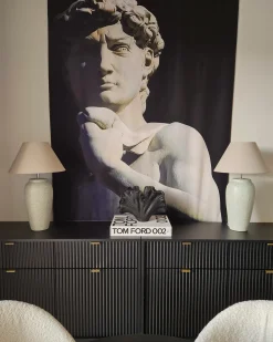 Best Beliani Lampada da tavolo AMBLO Ceramica sporco Bianco