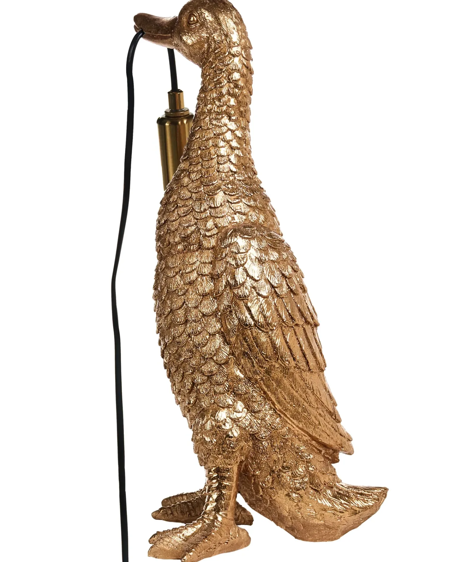 Best Beliani Lampada da tavolo Anatra ANATIS Oro Ottone Oro