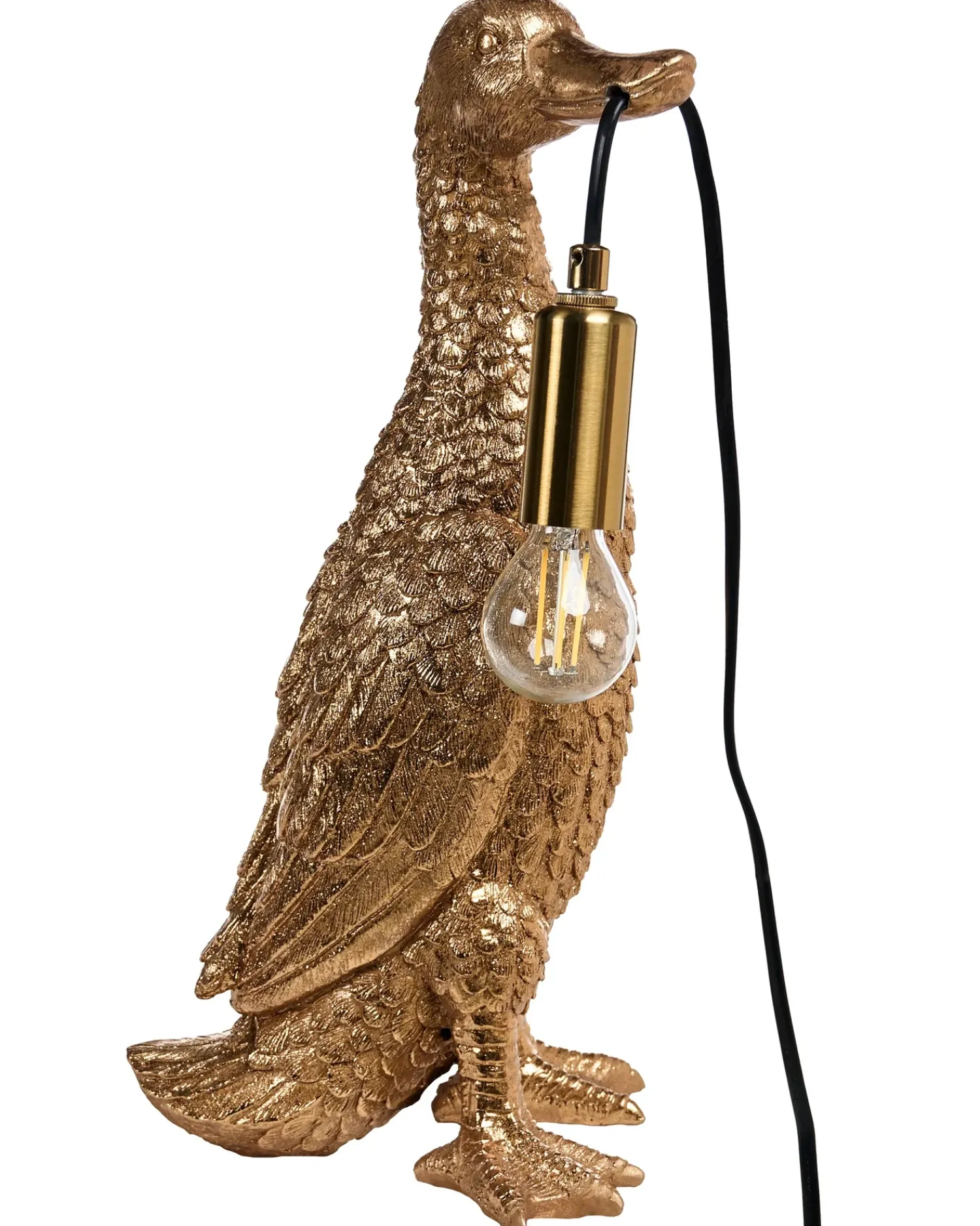 Best Beliani Lampada da tavolo Anatra ANATIS Oro Ottone Oro
