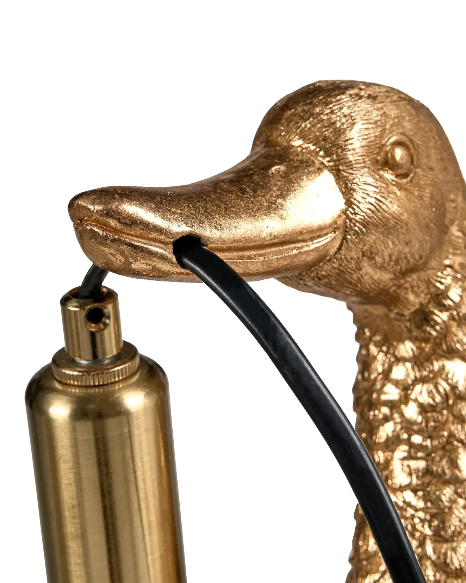 Best Beliani Lampada da tavolo Anatra ANATIS Oro Ottone Oro