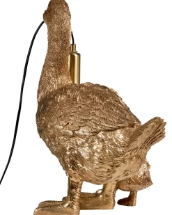 Beliani Lampada da tavolo Anatra DAFFY Oro Ottone Oro