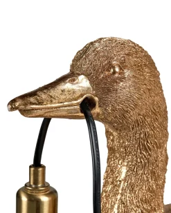 Beliani Lampada da tavolo Anatra DAFFY Oro Ottone Oro