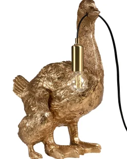 Beliani Lampada da tavolo Anatra DAFFY Oro Ottone Oro