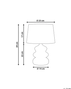 Sale Beliani Lampada da tavolo ARAPEY Cartapesta Bianco