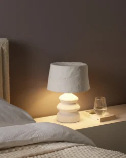 Sale Beliani Lampada da tavolo ARAPEY Cartapesta Bianco