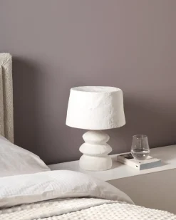 Sale Beliani Lampada da tavolo ARAPEY Cartapesta Bianco