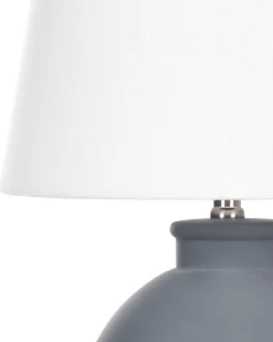 Online Beliani Lampada da tavolo ARCOS Ceramica Grigio Bianco Grigio