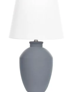 Online Beliani Lampada da tavolo ARCOS Ceramica Grigio Bianco Grigio