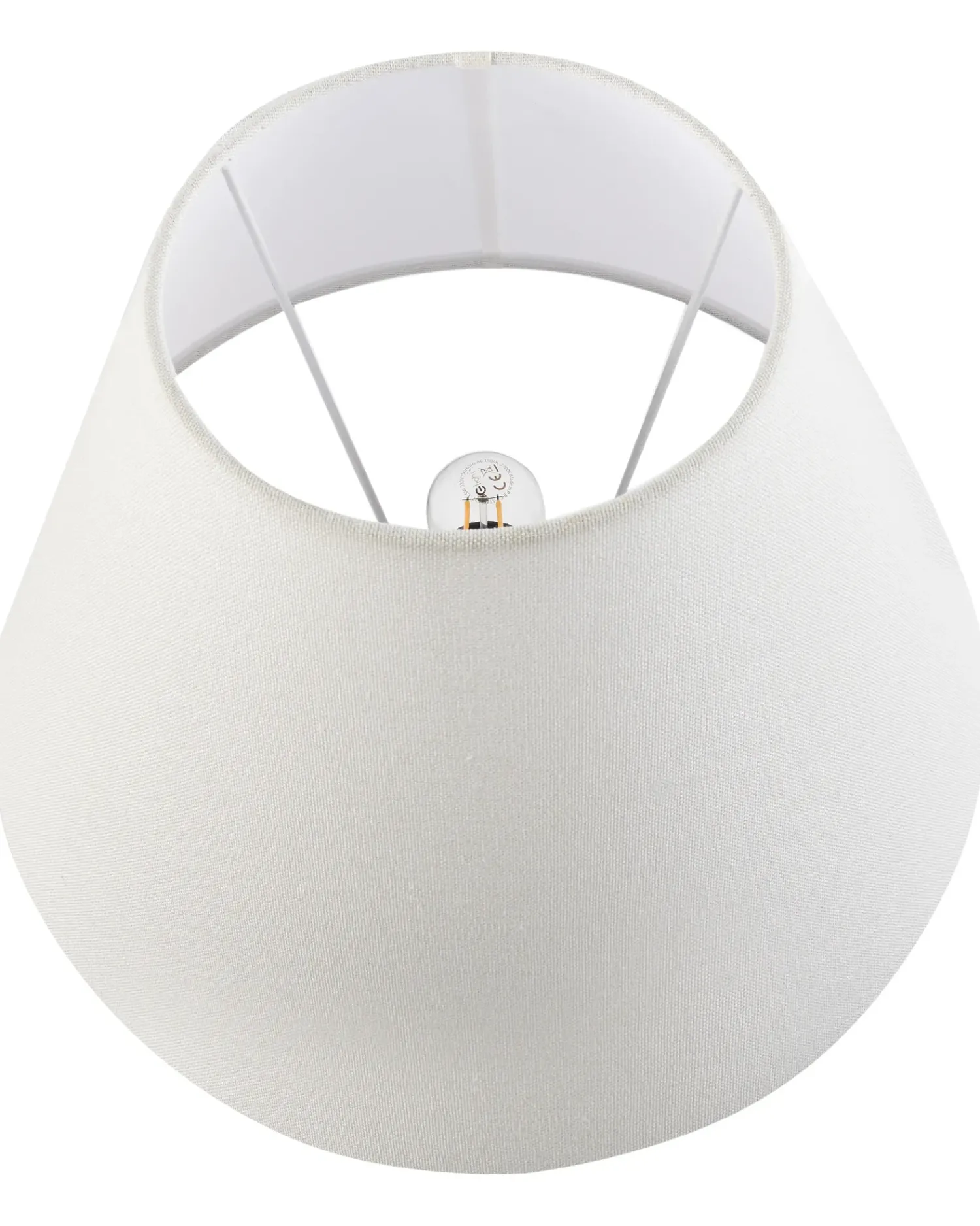 New Beliani Lampada da tavolo ARUNCA Porcellana Bianco/Blu Bianco Blu