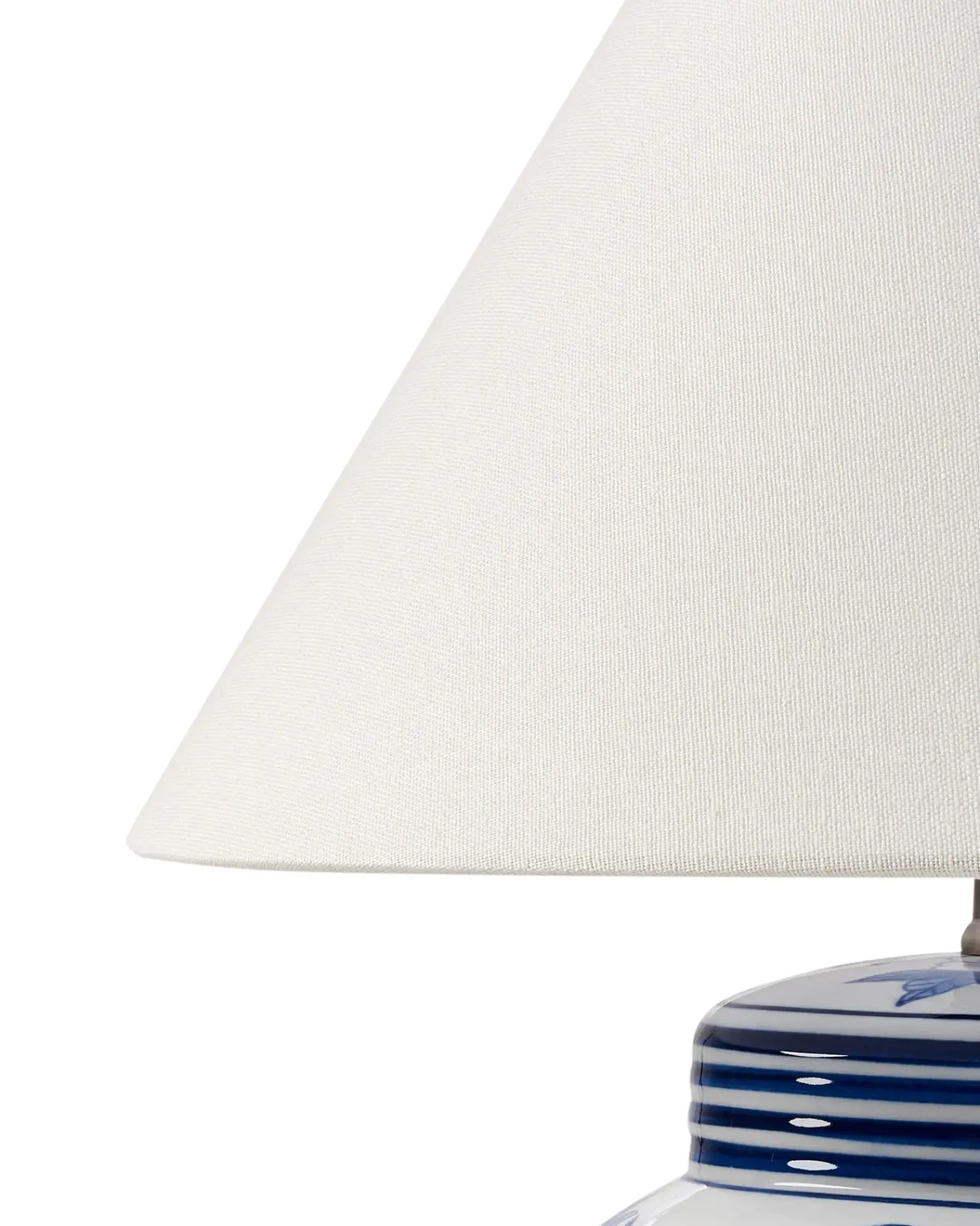 New Beliani Lampada da tavolo ARUNCA Porcellana Bianco/Blu Bianco Blu