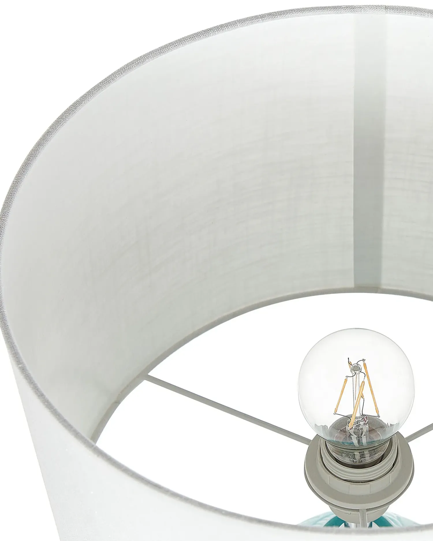 Online Beliani Lampada da tavolo ATABA Ceramica Turchese Beige Bianco Blu
