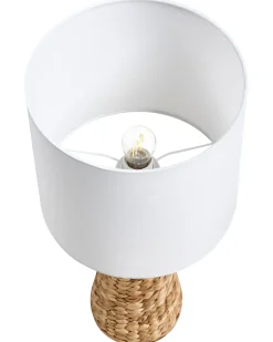 Hot Beliani Lampada da tavolo ATRAI Giacinto d'acqua Naturale Bianco Naturale
