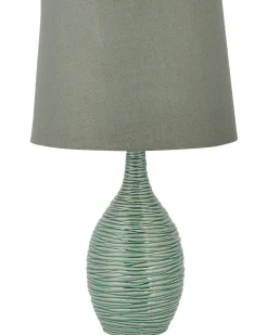 Hot Beliani Lampada da tavolo ATSAS Ceramica scuro Verde