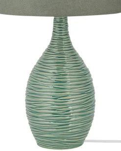 Hot Beliani Lampada da tavolo ATSAS Ceramica scuro Verde
