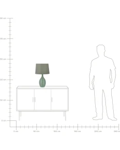 Hot Beliani Lampada da tavolo ATSAS Ceramica scuro Verde