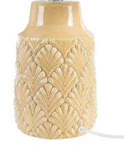 Hot Beliani Lampada da tavolo BALAO Ceramica Giallo Bianco Giallo
