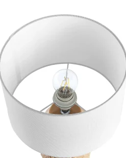 Hot Beliani Lampada da tavolo BALAO Ceramica Giallo Bianco Giallo