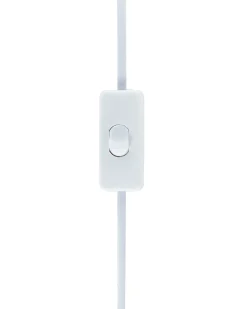 New Beliani Lampada da tavolo BALONNE Ceramica Beige chiaro Beige Bianco