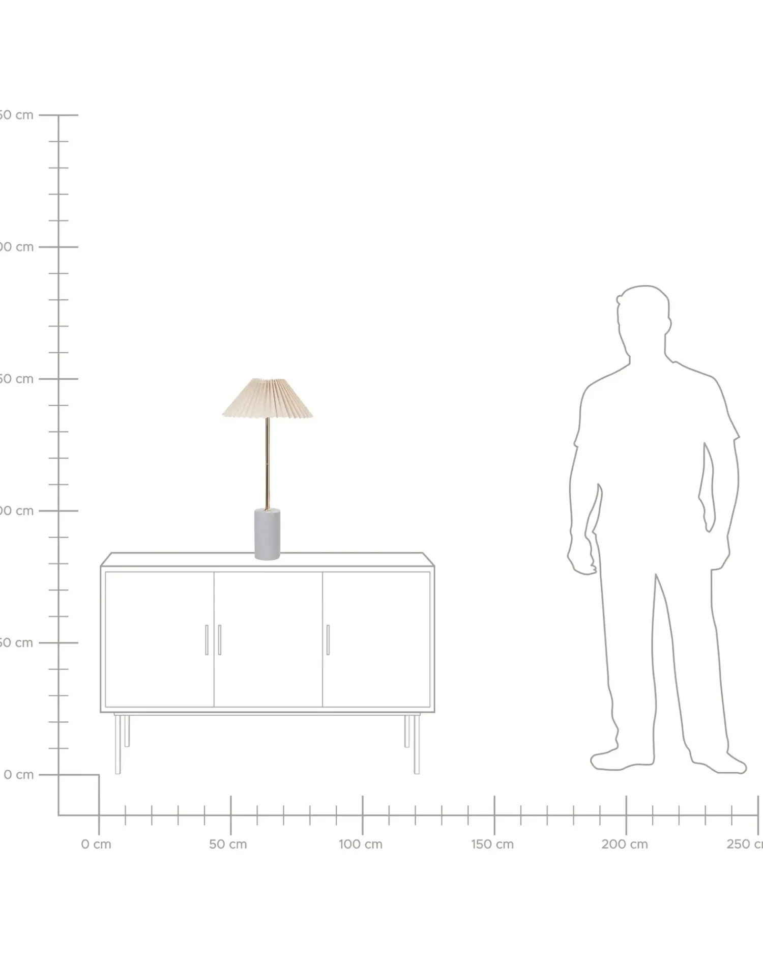 Sale Beliani Lampada da tavolo BALUARTE Lino sintetico Beige Beige Grigio Oro