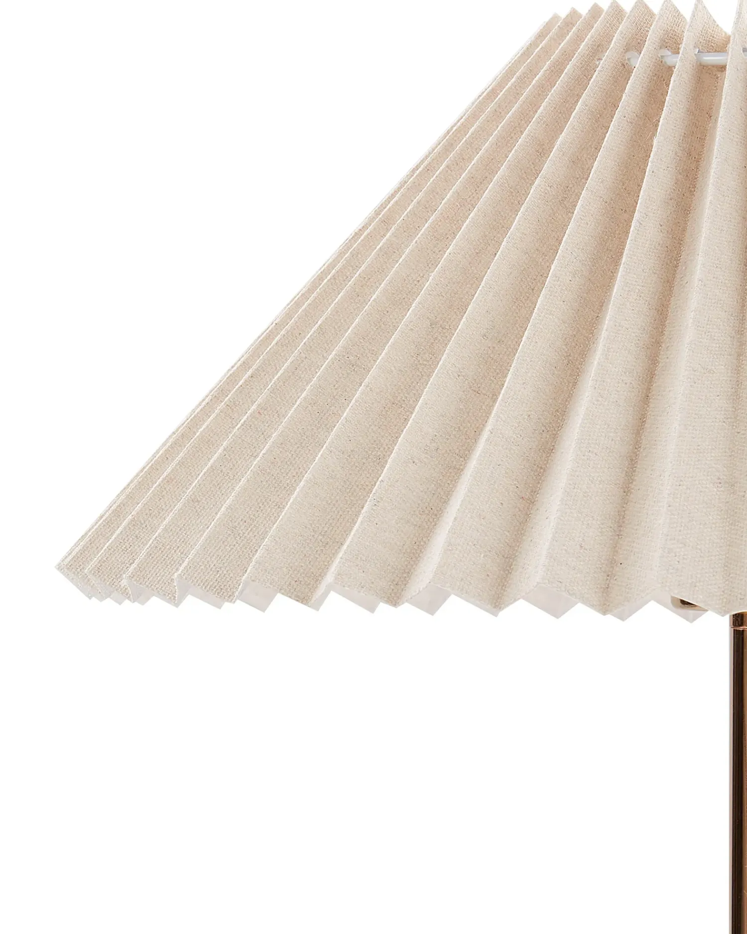 Sale Beliani Lampada da tavolo BALUARTE Lino sintetico Beige Beige Grigio Oro