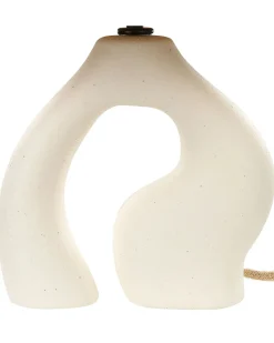 Discount Beliani Lampada da tavolo BARBAS Ceramica Naturale Bianco Naturale