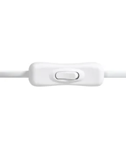 New Beliani Lampada da tavolo BARTANG Ceramica Bianco Bianco Marrone