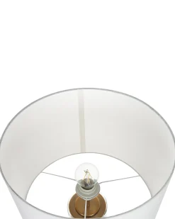 Clearance Beliani Lampada da tavolo BEATTON Metallo Oro Bianco Nero Oro Trasparente